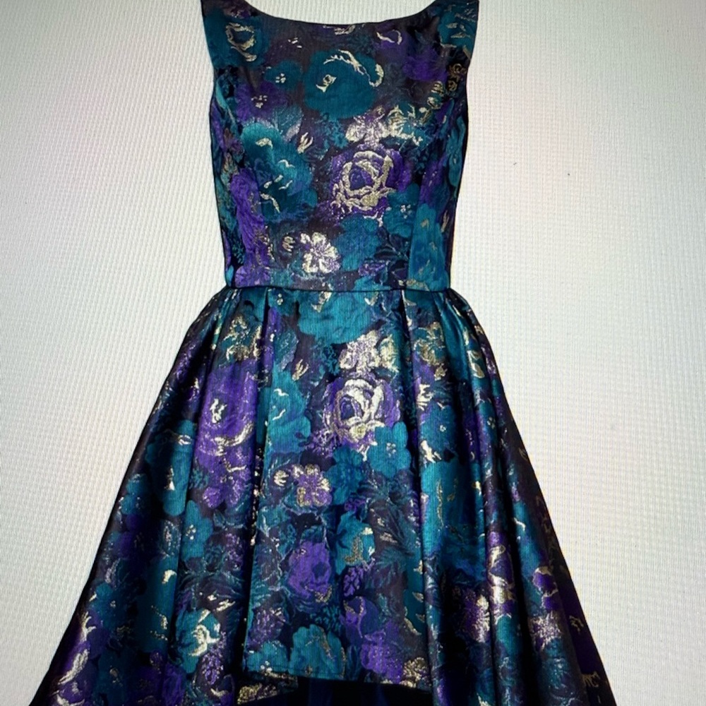 Slate & Willow Floral purple and blue dress size 10